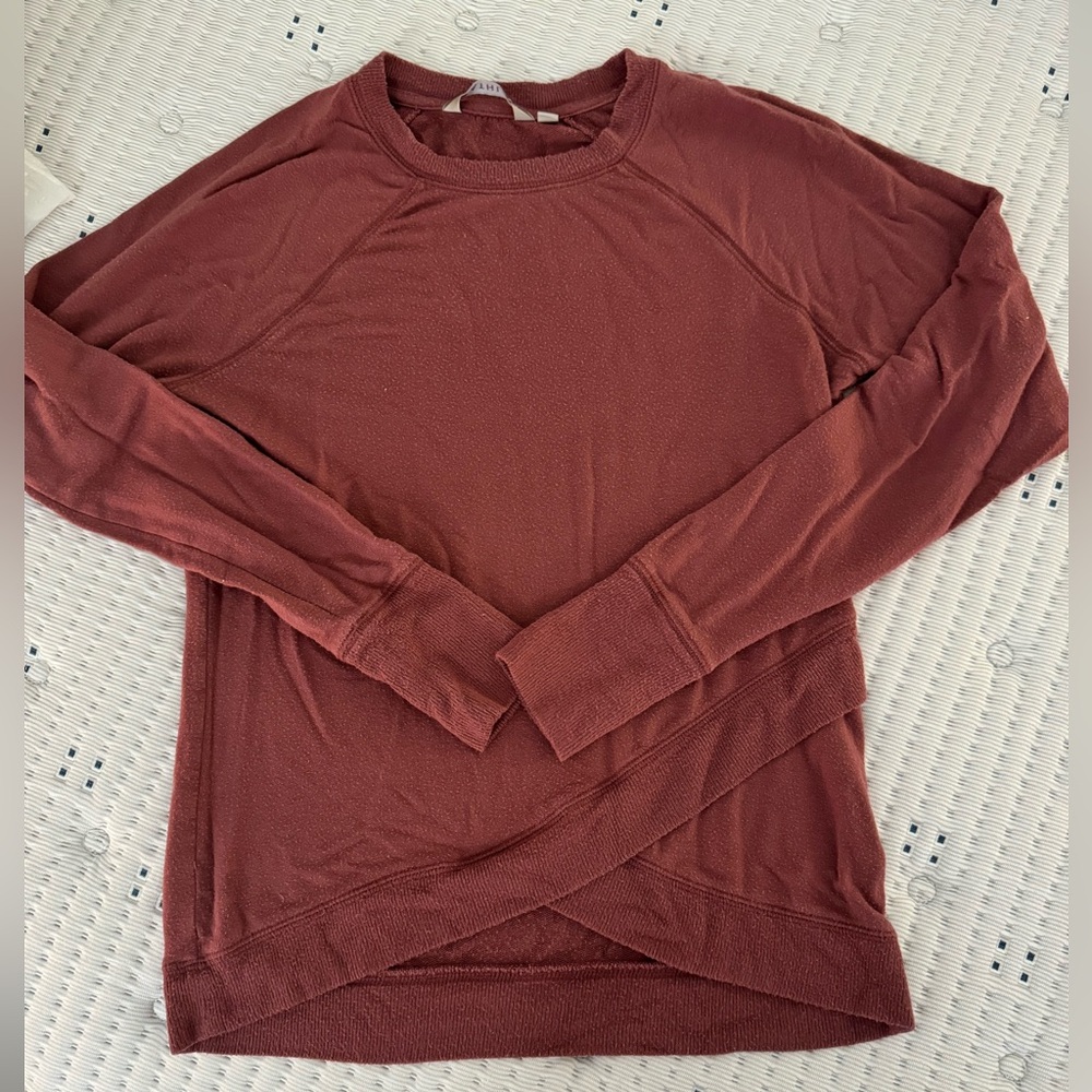 Athleta wrap hem sweatshirt